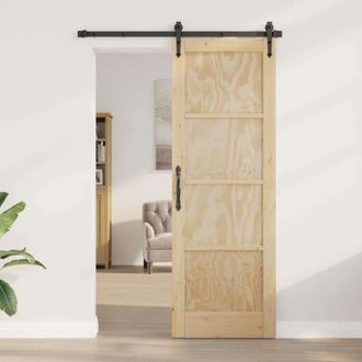 vidaXL Vidaxl - Puerta Interior Marr&oacute;n 73.5 X 211 Cm Madera Contrachapada