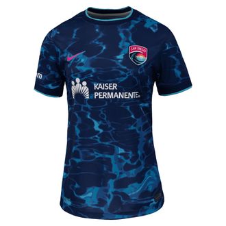 Nike San Diego Wave FC 2025 Stadium Away Nike Womens Dri-FIT NWSL Replica Jersey in Blue | P35557SDWF-BJB