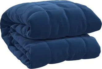 vidaXL Manta Con Peso Tela Azul 155x220 Cm 11 Kg Vidaxl