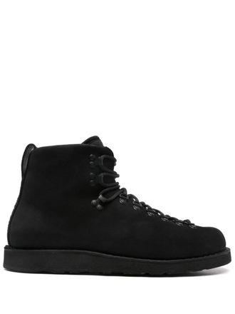 Stone Island leather ankle boots - Black