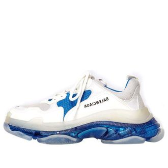Balenciaga (WMNS) Balenciaga Triple S Clear Sole - White Blue 544351W09ON9169