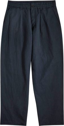 Universal Works Oxford Linen-blend Trousers - Navy - 38 (W38 / Xxl)