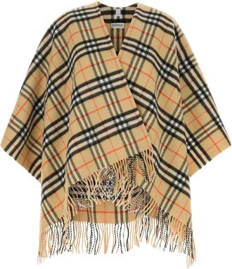 Burberry Embroidered Wool Blend Cape