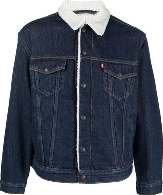Levi's Type III Sherpa Trucker Jacket - Heren - Spijkerjassen - Blauw - M - Katoen - Jassen