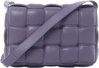 Bottega Veneta Pre-owned Padded Cassette Crossbody Bag - Dames - Vintage Schoudertas - Paars - ONE Size - Leer - Vintage