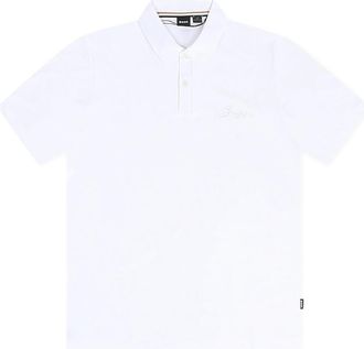 HUGO BOSS Mens Parris 104 Short Sleeve Polo Shirt, White