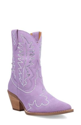 Dingo Tiny Pony Rhinestone Western Boot in Lavender at Nordstrom, Size 7.5