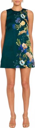 Amanda Uprichard Benedict Dress In Green Floral