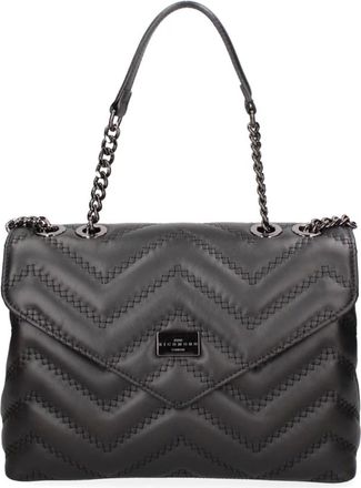 John Richmond Bolso de hombro acolchado Chevron - Bags - Mujer - Negro - ONE SIZE
