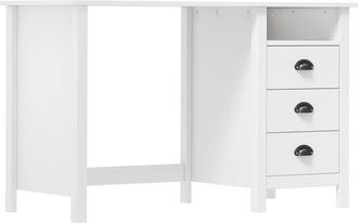 vidaXL Escritorio Hill con 3 cajones madera de pino 120x50x74 cm Vidaxl