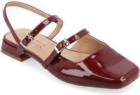 Journee Collection Gretchenn Slingback Mary Jane Pump in Wine at Nordstrom Rack, Size 6.5