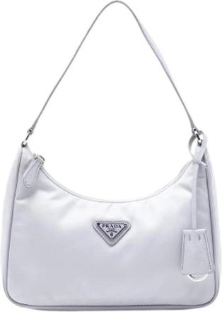 Prada Pre-owned Shoulder Bag - Dames - Vintage Schoudertas - Wit - ONE Size - Leer - Vintage