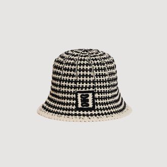 Sandro Crochet-knit bucket hat