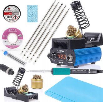 OEM Estaci&oacute;n De Soldadura De Precisi&oacute;n Para Puntas Con Calentador Incorporado T12 Yihua 948db+ii + 4 Puntas T12 + Alfombrilla + Esta&ntilde;o + Pasta + Trenza