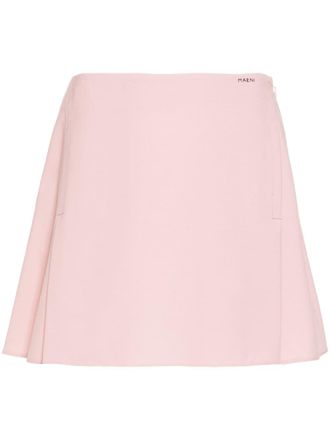 Marni Mini-rok met geborduurd logo - Roze