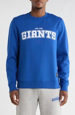 BOSS Watt NFL NY Giants Graphic Sweatshirt in Medium Blue at Nordstrom Rack, Size X-Large