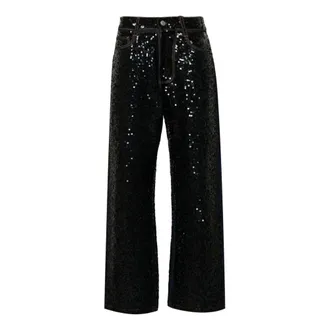 P.A.R.O.S.H. P.a.r.o.s.h., Dames, Jeans, Zwart, Maat: XS Katoen