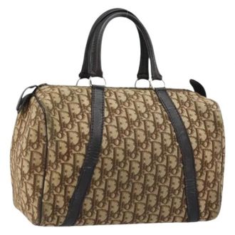 Dior Pre-owned Handbags, female, Beige, Size: ONE SIZE Pre-owned Vintage Boston Bag