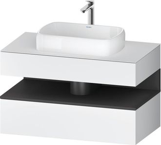 Duravit Duravit Qatego Consola Mueble Bajo Lavabo, 1 Extra&iacute;ble, 1 Caj&oacute;n