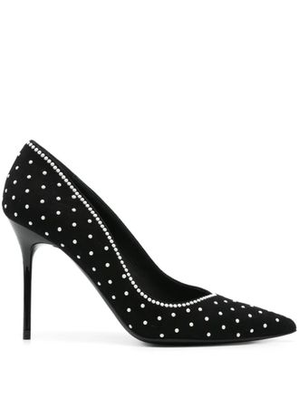 Balmain 100mm bead-embellished pumps - Black