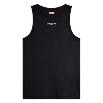 Freddy Canotta sportiva in tessuto tecnico con logo bronzo