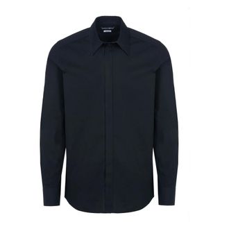 Dolce & Gabbana Casual Shirt - Heren - Overhemden - Zwart - Maat: 2XL