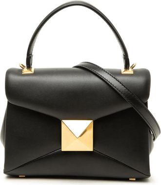 Valentino Pre-owned Valentino Mini Leather One Stud Top Handle Bag Ladies VFMJT1LRMHVMCQA6