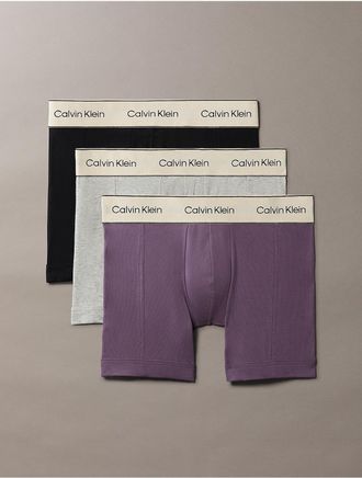 Calvin Klein Mens Heritage Cotton Stretch 3-Pack Boxer Brief - Multi - XL