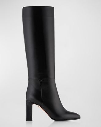 Aquazzura Sellier Calfskin Tall Boots