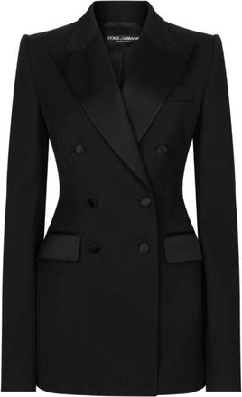 Dolce & Gabbana Zwarte Herenjassen - Dames - Blazers - Zwart - M - Jassen