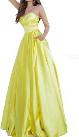 Jovani Womens Prom Dress In Yellow