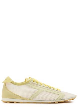 Jacquemus Les Tennis Panelled Mesh Sneakers - Yellow - 40 (IT40 / UK7)