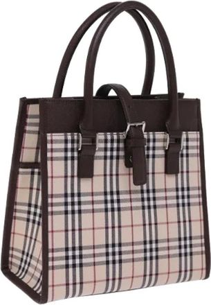 Burberry Pre-owned Handbags, female, Beige, Size: ONE SIZE Pre-owned Vintage Hand Bag