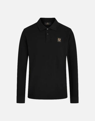 Belstaff Mens Belstaff LS Polo Shirt Black - Size: 38