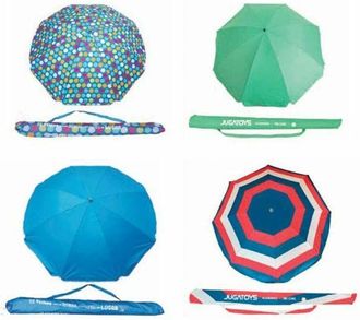 Bigbuy Sombrilla De Playa Aluminio Hierro 220 Cm