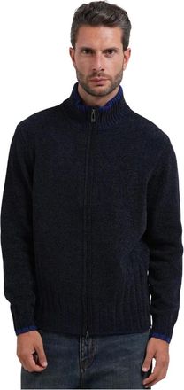 A|X Armani Exchange Jersey de Punto Recto con Cuello Alto - Knitwear - Hombre - Azul - 2XL