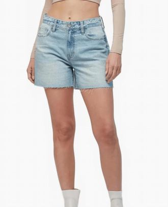 Hidden Jeans Riley High Rise Jean Shorts In Blue