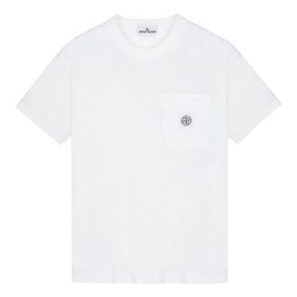 Stone Island Basic Patch Pocket T-shirt White 101521957-A0001