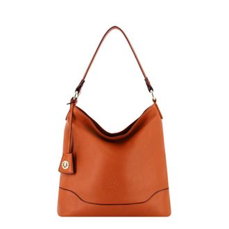Pourchet Tassen, Dames, Oranje, ONE Size, Leer, 110 Magnet Satchel