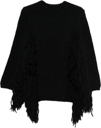 Comme Des Gar&ccedil;ons Black Knitted Crew Neck Sweater