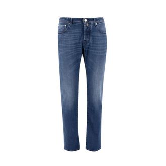 Jacob Cohen Heren, Jeans, Blauw, Maat: W38 Katoen
