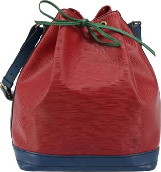 Louis Vuitton Tricolor Noe Epi Leather Red Leather Handbag (Pre-Owned)