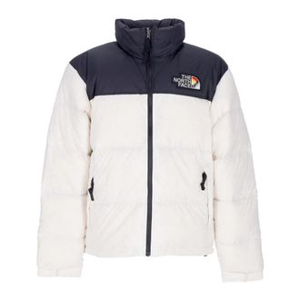 The North Face Retro Nuptse Pride donsjack - Heren - Ski Jassen - Wit - L - Polyester - Fitness