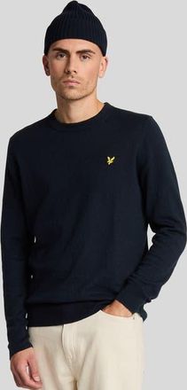 Lyle & Scott Cotton Merino Crew Neck Sweater in Dark Navy at Nordstrom, Size Xx-Large