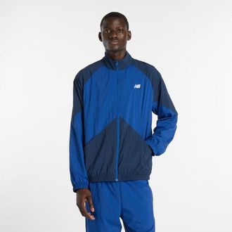New Balance Hombre Sport Legacy Jacket en Azul, Nylon tejido, Talla XL