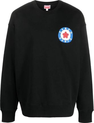 Kenzo Katoenen sweatshirt met logoprint - Heren - Sweatshirts - Zwart - M - Katoen - Hoodies & sweatvesten