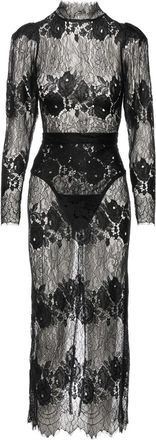 Ana Radu Abito midi a collo alto - Nero