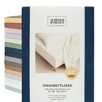 Sch&ouml;ner Wohnen Kollektion Sch&ouml;ner Wohnen S&aacute;bana Ajustable Flat - 1 Unidad 200x200 Cm, Blanco