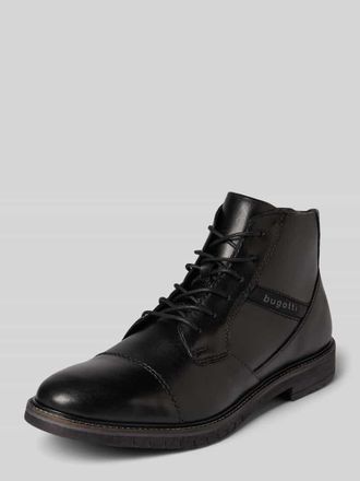 Bugatti Boots aus Leder mit Reißverschluss Modell Caj in Black, Größe 40