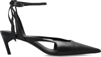 The Attico Diane Leren Schoenen - Dames - Pumps - Zwart - 37 EU - Leer - Schoenen